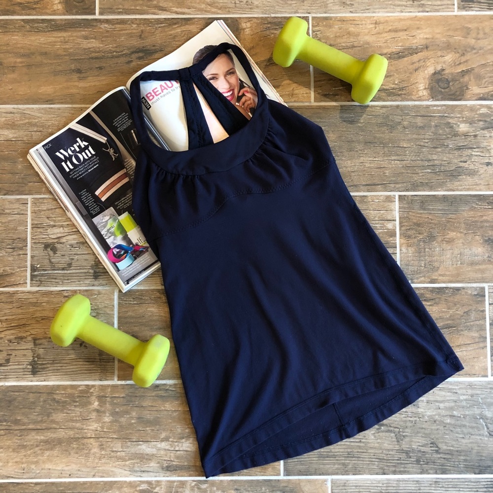 Lululemon Scoop Me Up Tank Deep Indigo. Size 6